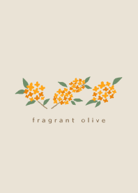 Simple flower/fragrant olive(beige)