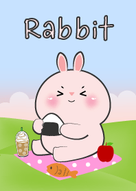 Picnic Cute  Pink  Rabbit  Theme