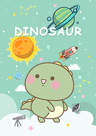 浩瀚宇宙 恐龍星人 湖水綠星空