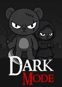 Dark mode black and white.