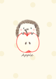 Hedgehog and Apple* -yellow- dot