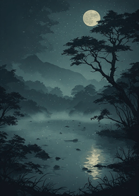 Lake and starry sky 2b51