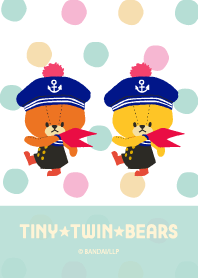 TINY TWIN BEARS dots fresh
