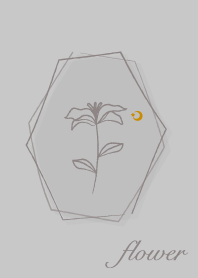 花 <月亮> 苔灰色