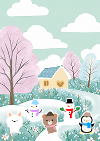 可愛い北欧風着せかえ(Winter-1011)