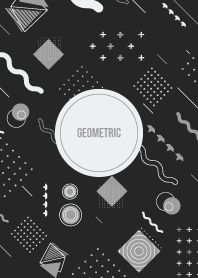 Geometric Diagonal Black Grey