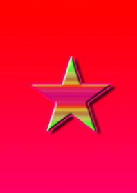 Simple star border red orange