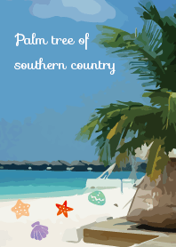 Palm tree of  southern country