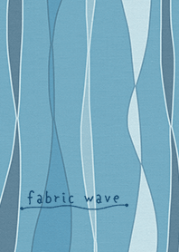 fabric wave*blue & black
