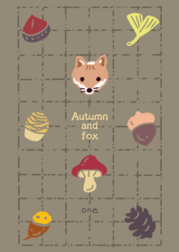 Autumn fruit and fox design01