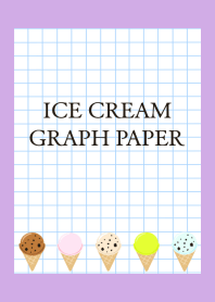 ICE CREAM GRAPH PAPER-PURPLE