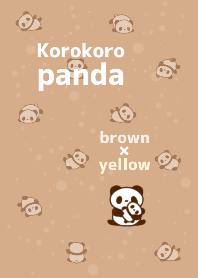 Korokoro panda! brown & yellow