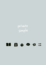Private simple -gray-