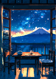 Stars above Mt.Fuji