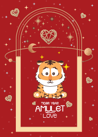 Tiger Year Amulet of Love Red