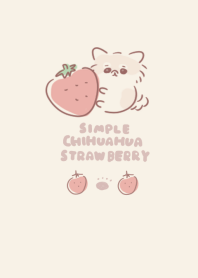 simple Chihuahua strawberry beige.