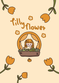 tilly flower : pumpkin