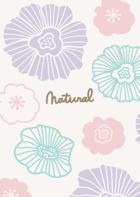 Flowers Darkish Purple2 from Japan