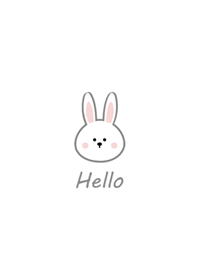 Extremely simple.Bunny(White)