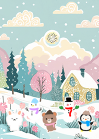 可愛い北欧風着せかえ(Winter-987)