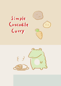 simple crocodile curry beige.