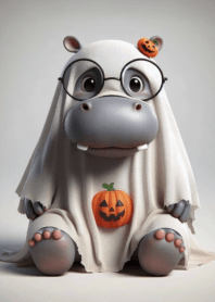 Moo Dong Little Hippo Halloween n.1