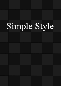Simple Style Black.
