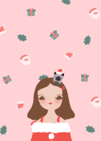 Pink Christmas with my Kitty