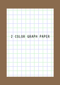 2 COLOR GRAPH PAPER/GREEN&PURPLE/BROWN