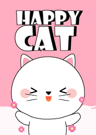 Love Happy White Cat theme