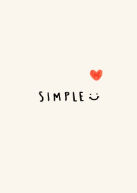 One watercolor red heart beige2 Japan