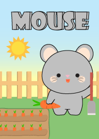 Oh! Cute Gray Mouse Theme