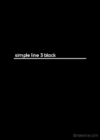 simple line 3 black