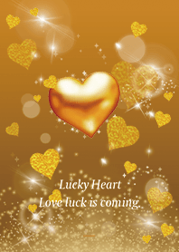 Orange : Love luck UP Heart