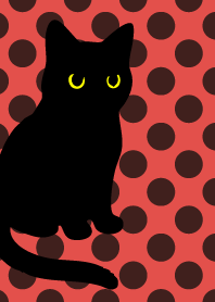 Round Black Cat6 on red