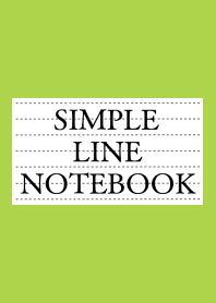 SIMPLE LINE NOTEBOOK/RED/GREEN