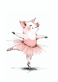 Pink Ballerina Piglet