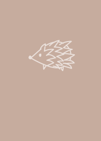 Beige hedgehog simple g
