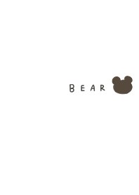 ワンポイント。くま。
