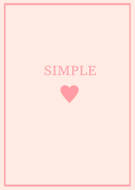 SIMPLE HEART =babypink=