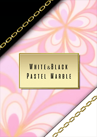 White&Black pastel color marble