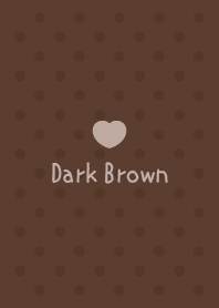 Girls Collection -Heart dot- Dark Brown