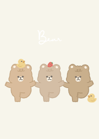 soba bear - cream