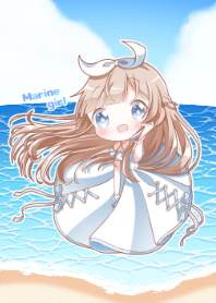 Theme to feel the summer of a marin girl