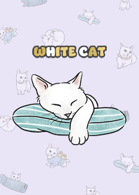 whitecat1 / light purple