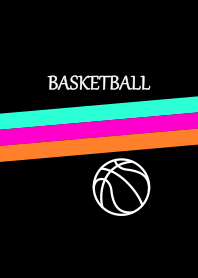 バスケットボール <ブラック/カラフル>