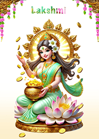 Goddess Lakshmi trades, becomes rich,