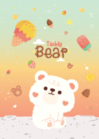 Teddy Bear Love Ice Cream Pretty