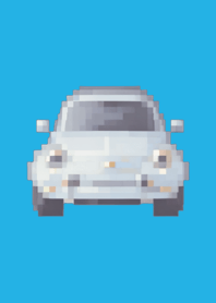 Car Pixel Art Theme  Blue 04