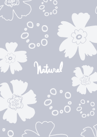 Natural Flower and circle Purple2 Japan